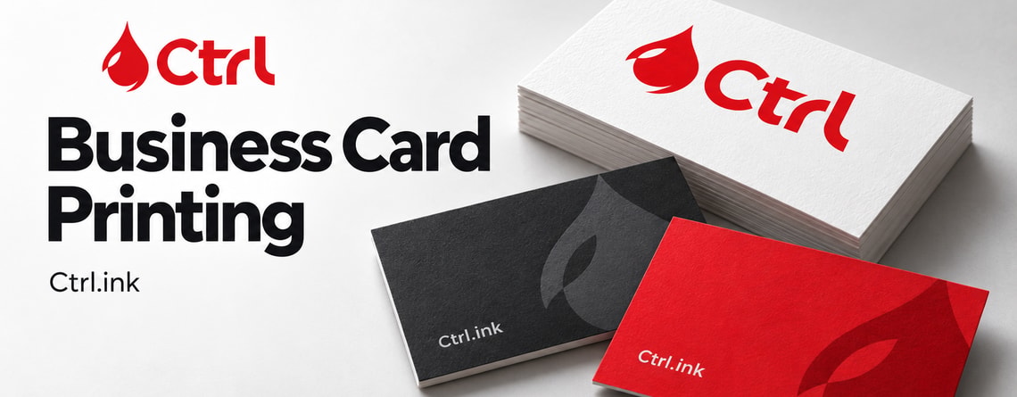Ctrl Business Card Printing Banner